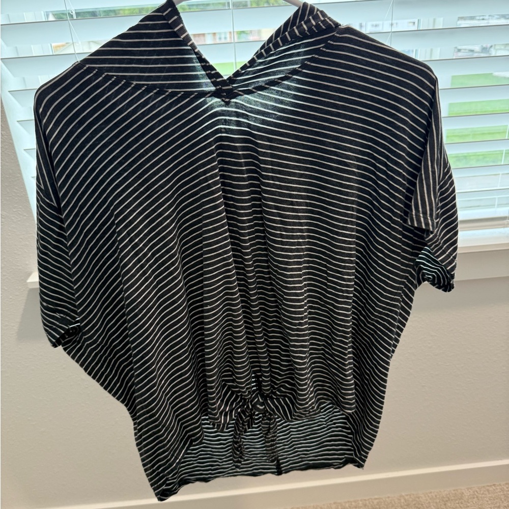 Striped Black and White Lululemon Top